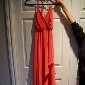 Lulus long coral dress
